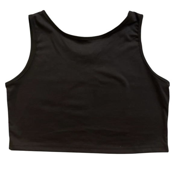 Black Sleeveless Crop Top size L - Picture 2 of 3